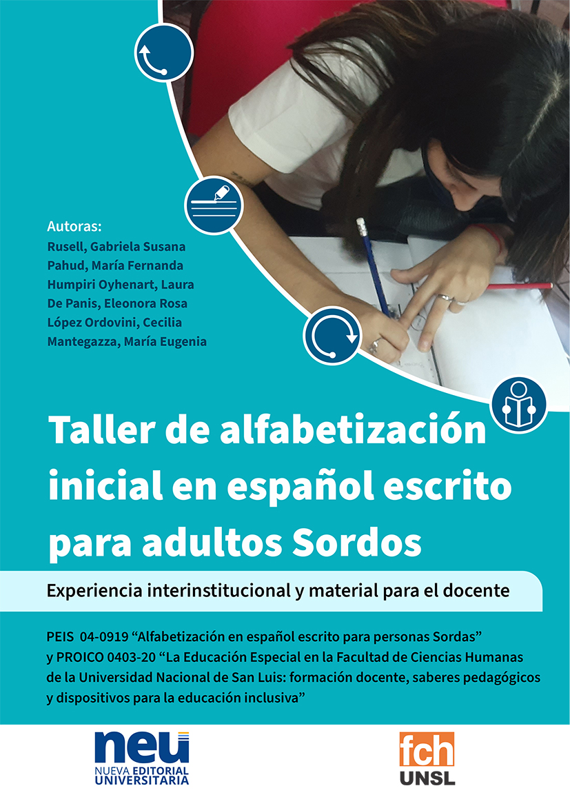 Taller de alfabetización inicial en español escrito para personas Sordas